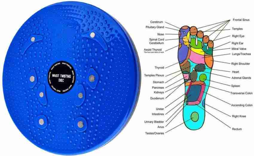SIDHMART Tummy Twister Machine Magnet Balance Rotating Board Waist Twisting  Disc Ab Exerciser