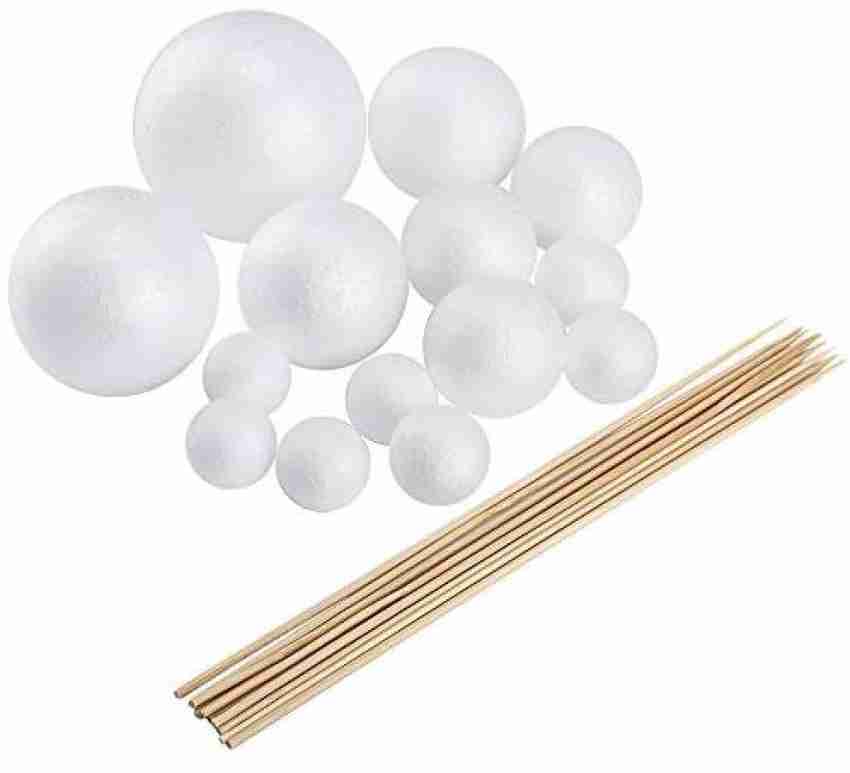 Solar System Model Kit for Kids with Foam Balls and Bamboo Sticks