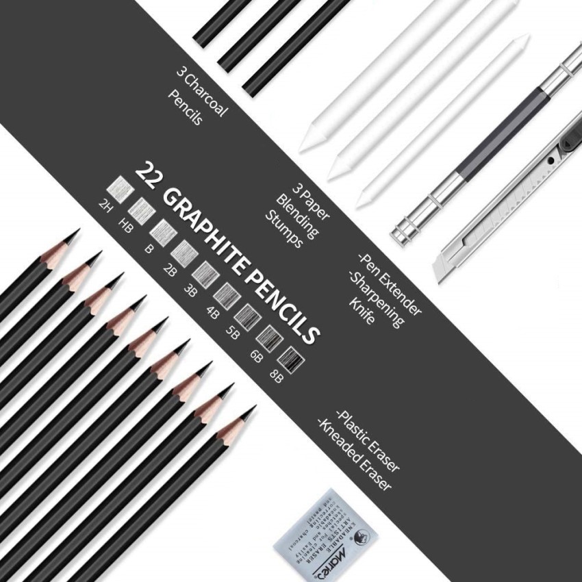 Wynhard Drawing Pencils Set for Artists Sketching Pencils Art Set Sketch  Pencils Set Drawing Set Sketching