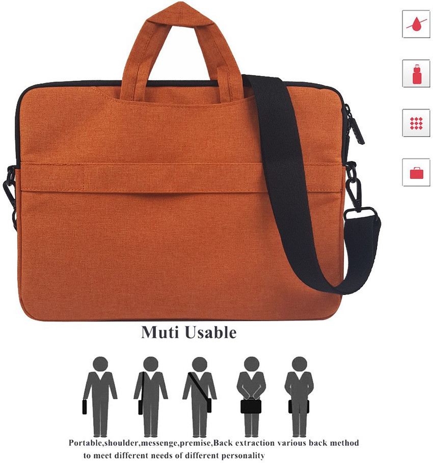 Orange new arrivals laptop bag
