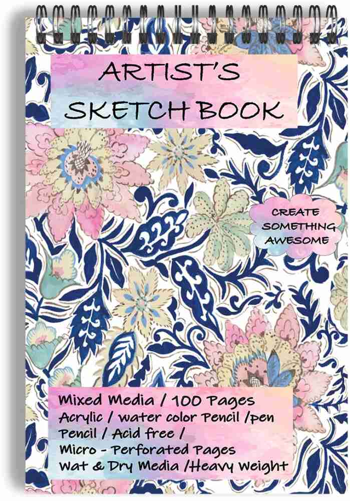 Buy Sundaram Sketchbook (A4/A5/A6, Portrait, 100 Pages, 100 GSM, Wire-O  Bound) online in India