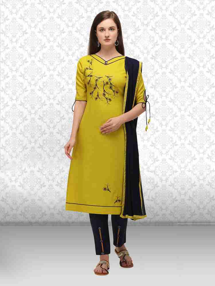 Divastri Cotton Blend Embroidered Salwar Suit Material Price in India Buy Divastri Cotton Blend Embroidered Salwar Suit Material online at Flipkart