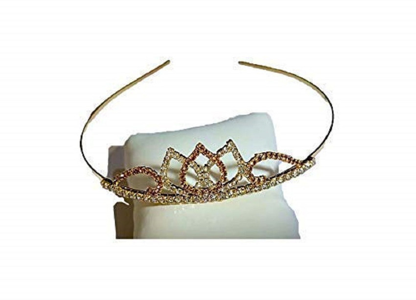DRISHTI Fashion Jewellery SILVER FLORAL Crown Head Band Price in
