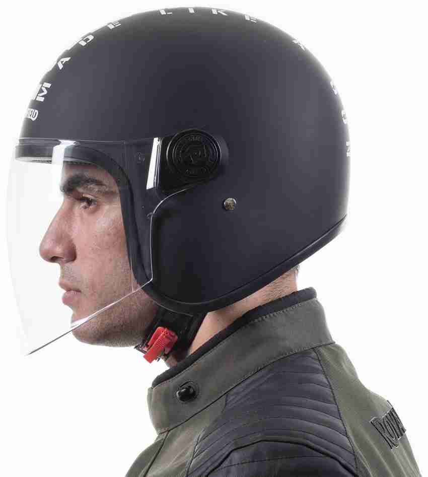 ROYAL ENFIELD OP MLG V MATT BLACK WHITE M 570MM Motorbike Helmet
