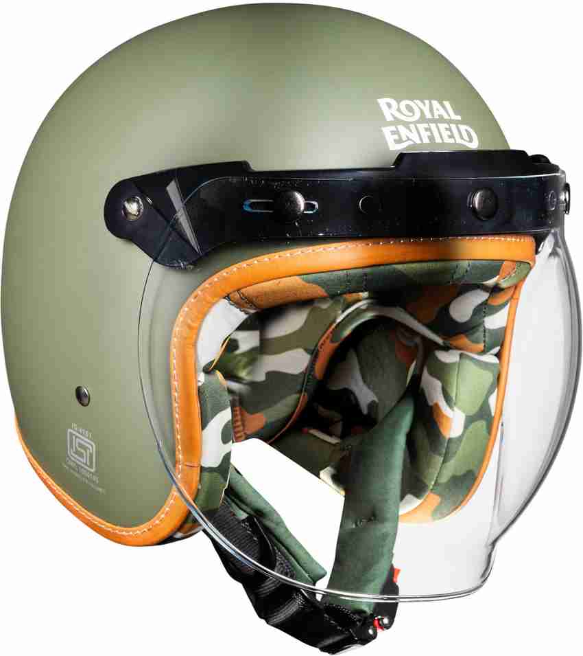 ROYAL ENFIELD Classic Camo Print Helmet Motorbike Helmet Buy