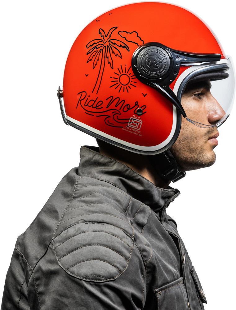 Royal enfield helmet best sale leather