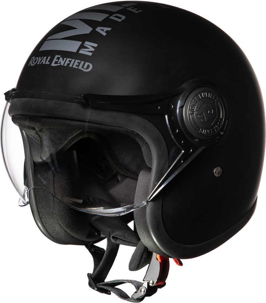 Royal enfield shop black helmet