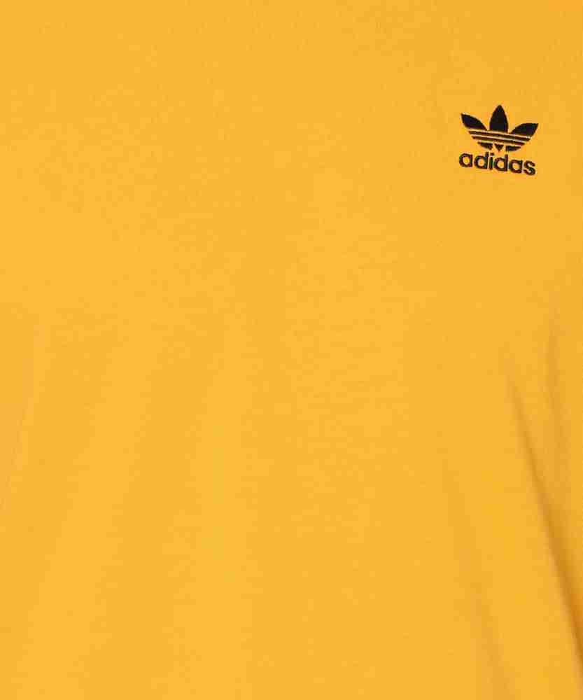 ADIDAS ORIGINALS Solid Men Round Neck Gold T Shirt Buy ADIDAS