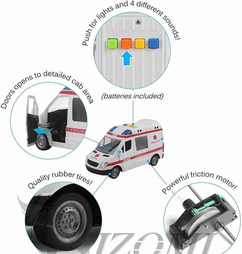 Ambulance toy with siren sales