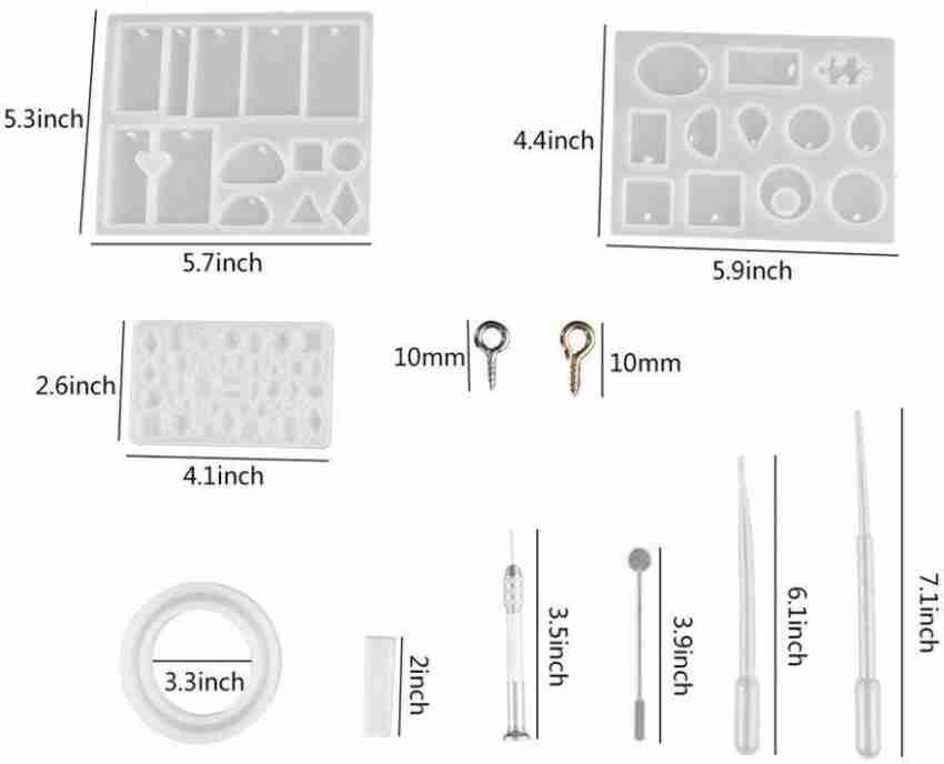 Resin Jewelry Making Starter Kit - Resin Kits for Beginners with Molds and Resin  Jewelry Making Supplies - Silicone Casting Mold, Tools Set and Clear Epoxy  Resin for DIY : : Home