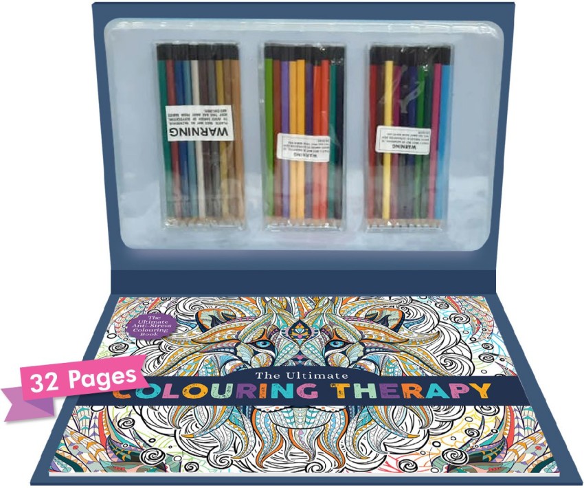 Art Therapy: An Inspirational Coloring Kit (Deluxe Kit with Pencils) [Book]