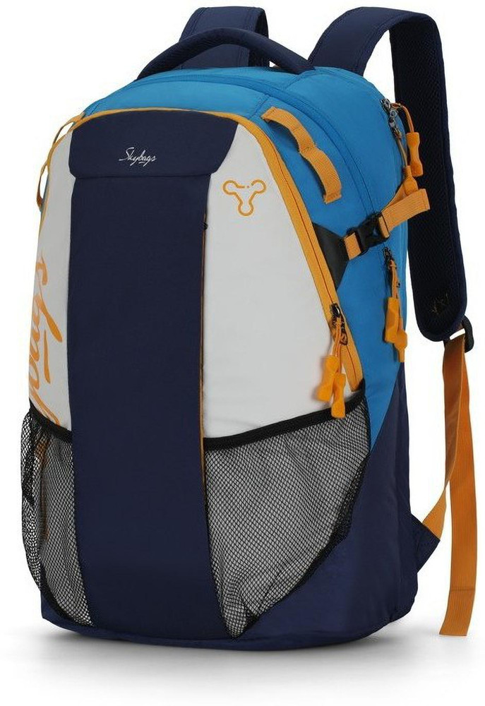 SKYBAGS HECTOR 35L LAPTOP BACKPACK BLUE WHITE WITH EARPHONE PORT