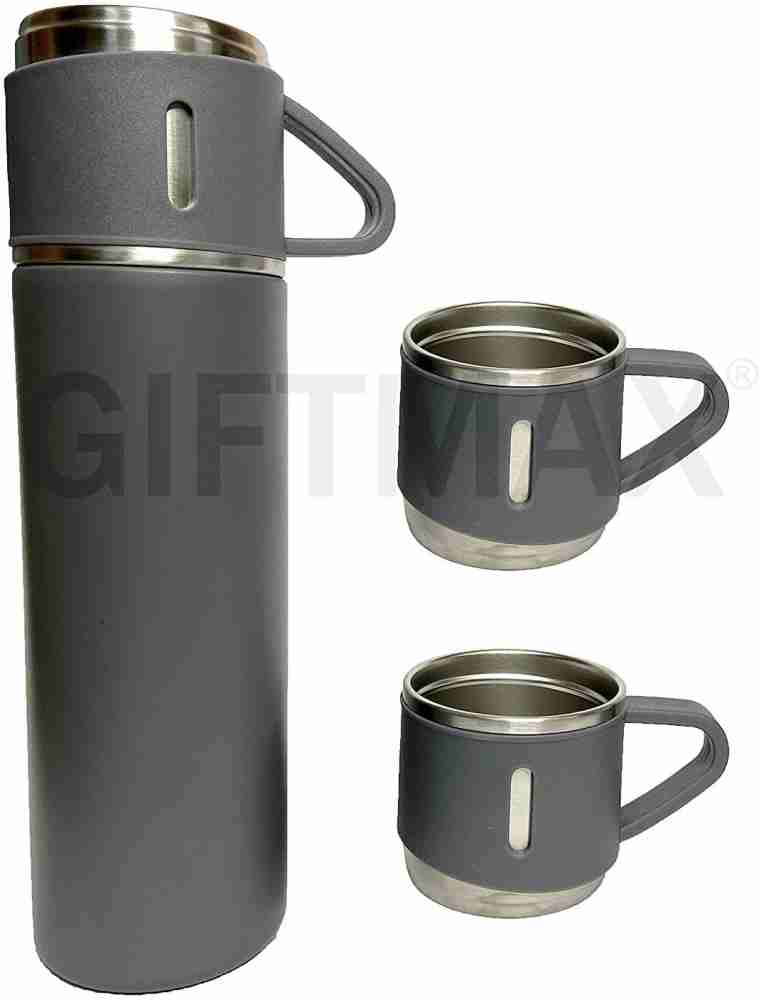 GiftMax Vacuum Insulated Thermos Flask Stainless Steel Hot & Cold