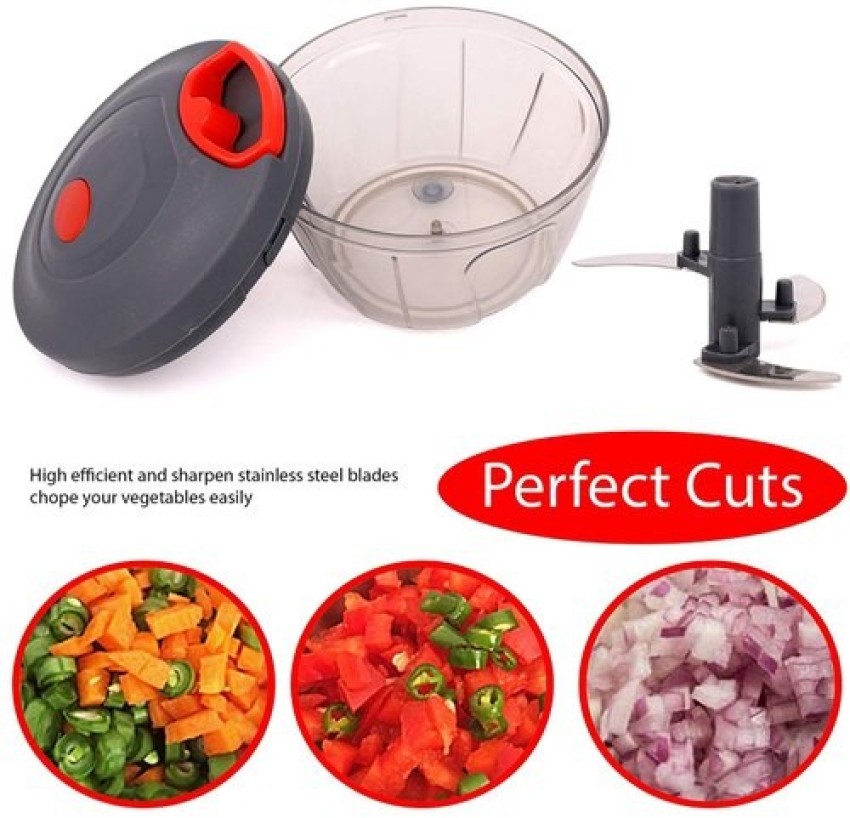 GRR GRR Onion Cutter, Cutting Machine Manual Stainless Steel Blades Compact  Hand Held Vegetable and fruit Chopper for Kitchen Vegetable & Fruit Chopper  Price in India - Buy GRR GRR Onion Cutter