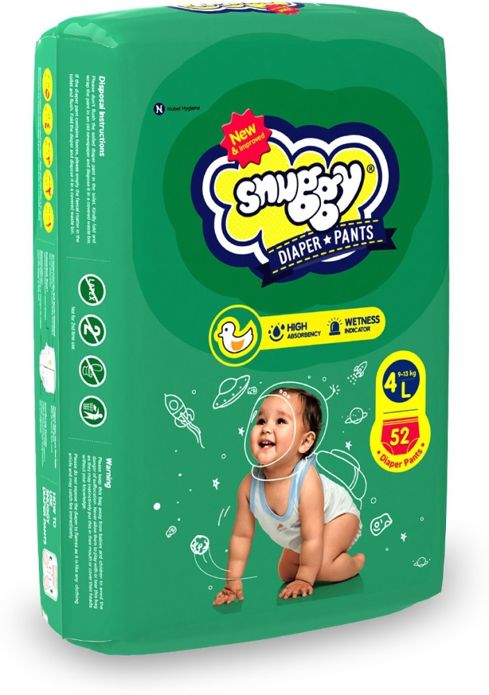 Little Angel Extra Dry Baby Pants Diaper Large L Size 68 Count Super  Absorbent Core Up to 12 Hrs Protection Soft Elastic Waist Grip  Wetness  Indicator Pack of 2 34 countpack 814kg