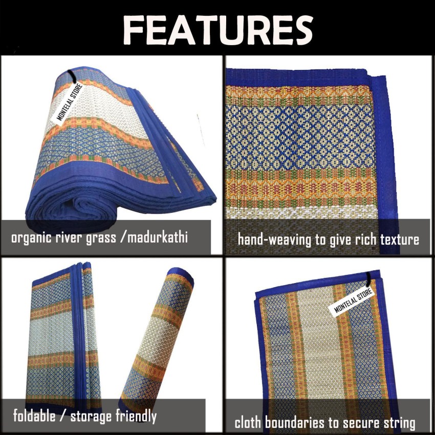 Montelal Store Cotton Chatai Mat - Buy Montelal Store Cotton Chatai Mat  Online at Best Price in India