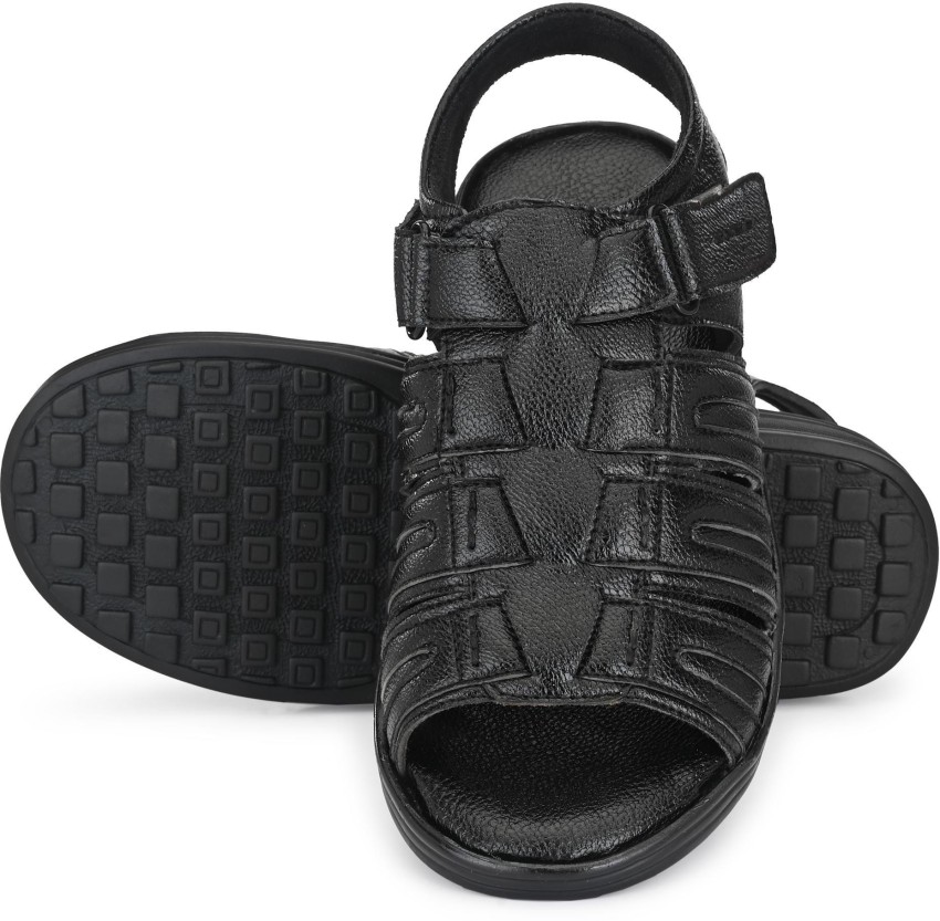 Knoos Men Black Sandals Buy Knoos Men Black Sandals Online at