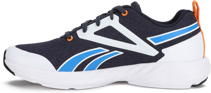 Reebok navy and orange rapide mu trainers on sale