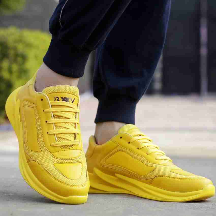 Buy Yellow Sports Shoes for Men by RIFFWAY Online