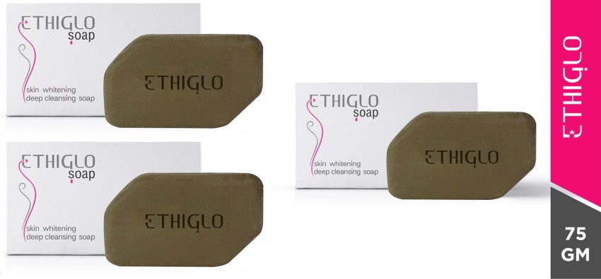 ETHIGLO Skin Whitening Soap Pack of 03