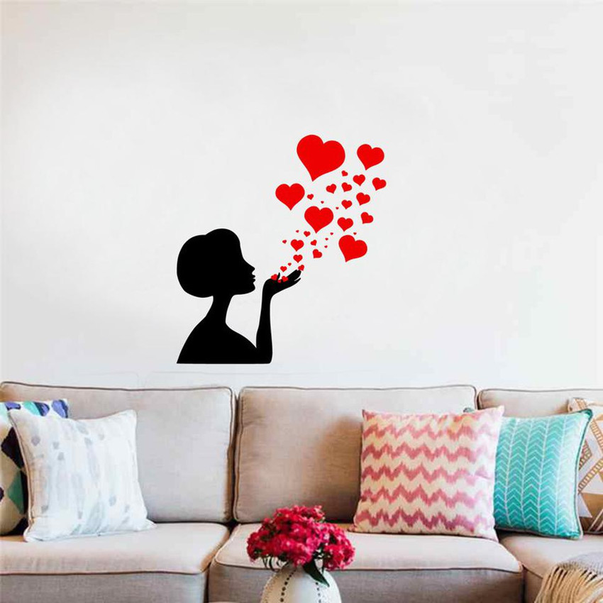 KC Home Decoration 55 cm kc abstract black decals decorative