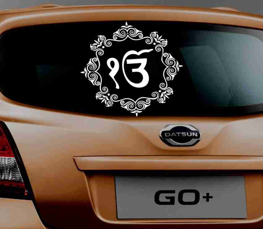 Advance Home Décor 38 cm Kota Creations Car Decorative Sikh's Sign Decal  Sticker For Decorate You Car's Glaas (Pvc Vinyl White Color) Removable  Sticker Price in India - Buy Advance Home Décor