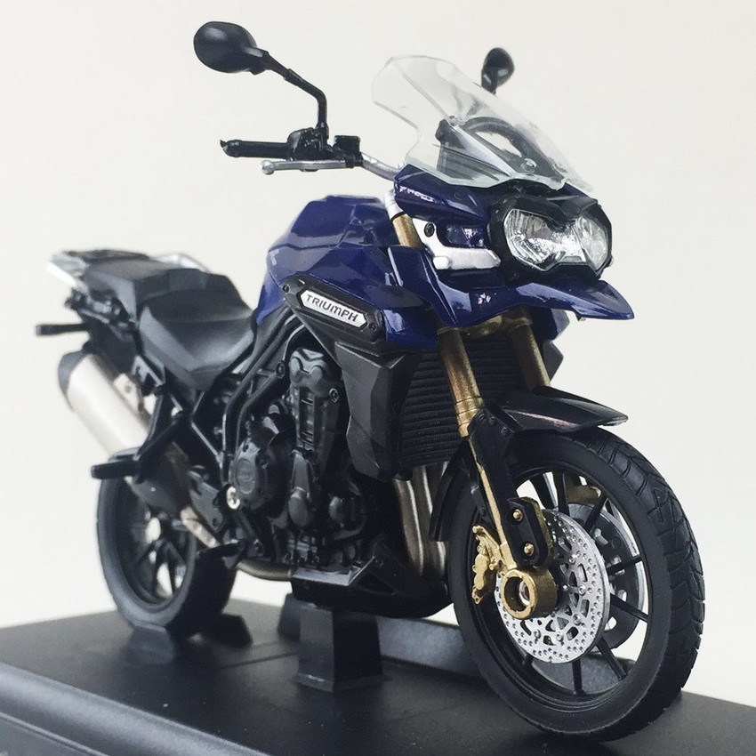 Welly Triumph Tiger Explorer Motorcycle Die Cast Model 1 18