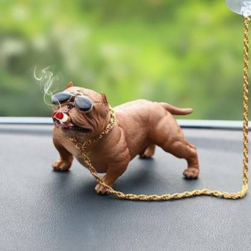 The Craft Store American Pitbull Bully Dog Attractive with Chain For
