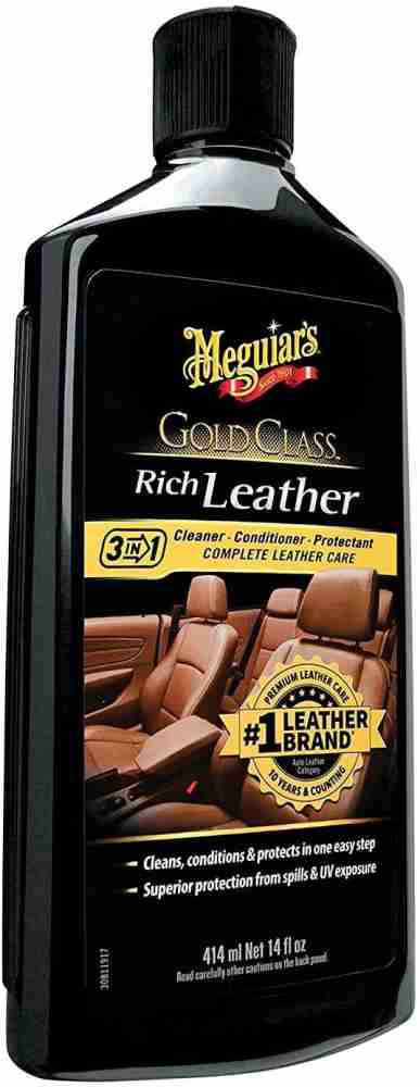 Meguiar's - How clean is your leather? 🤷‍♂️ Gold Class Leather & Vinyl  Cleaner. #meguiars #leather #ultimate #leathercleaner #leathercare