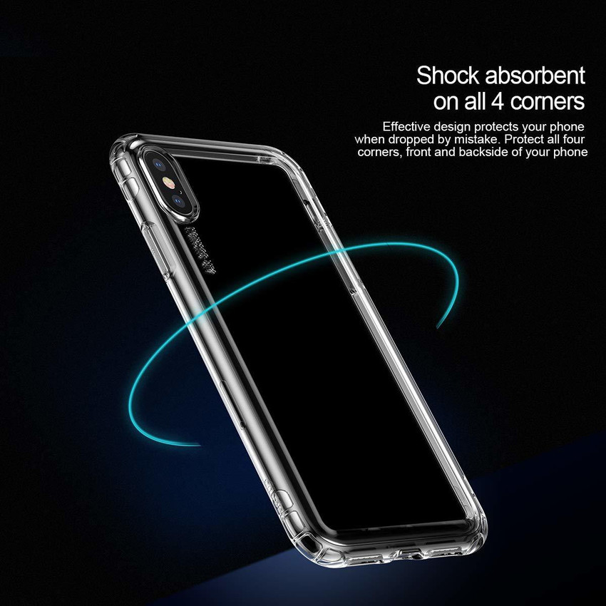 Baseus Back Cover for Safety Air Bag Case for iPhone Xs with Shock