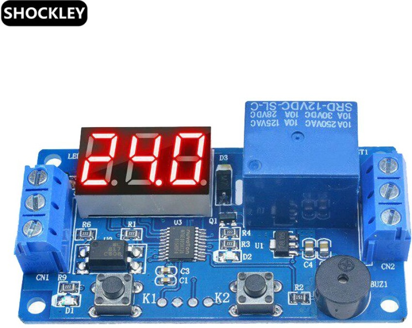 12V Programmable timer relay module Delay Timer Control Switch with LED