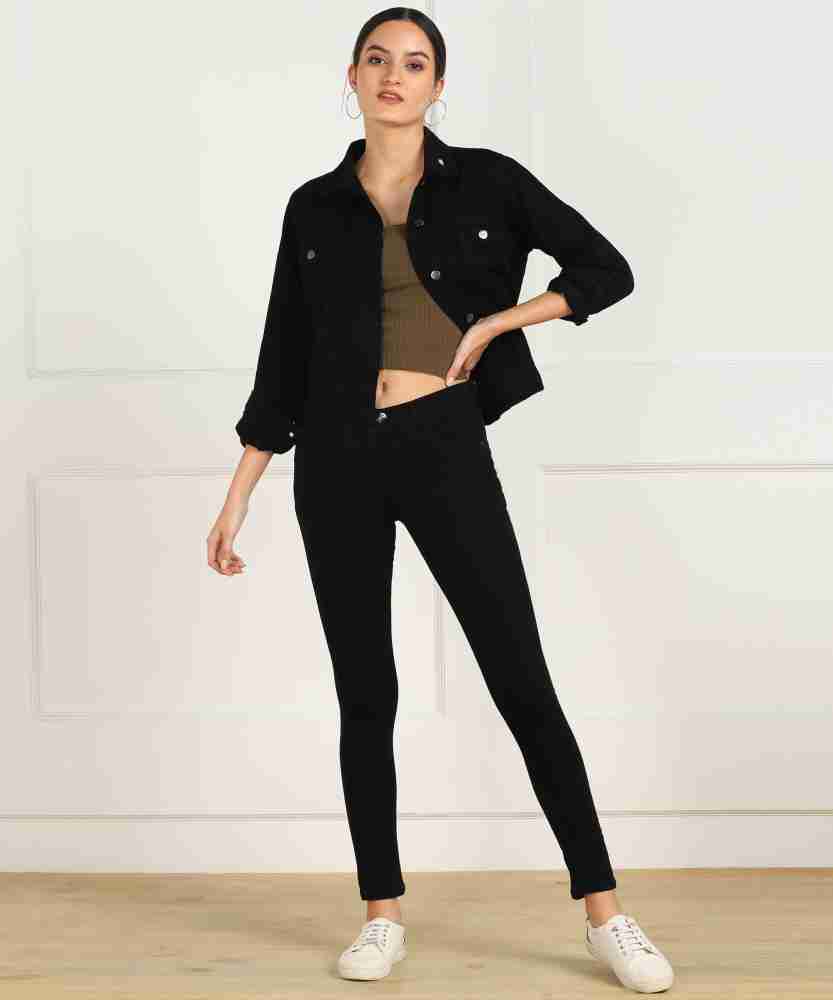 Nifty Women's Denim Stretchable Slim Fit Black Jeans