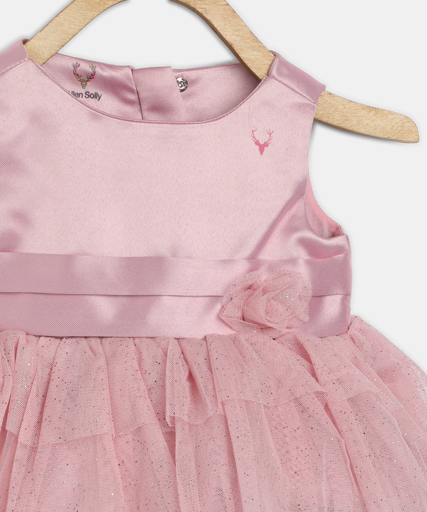 Allen Solly Baby Girls Midi Knee Length Casual Dress Price in