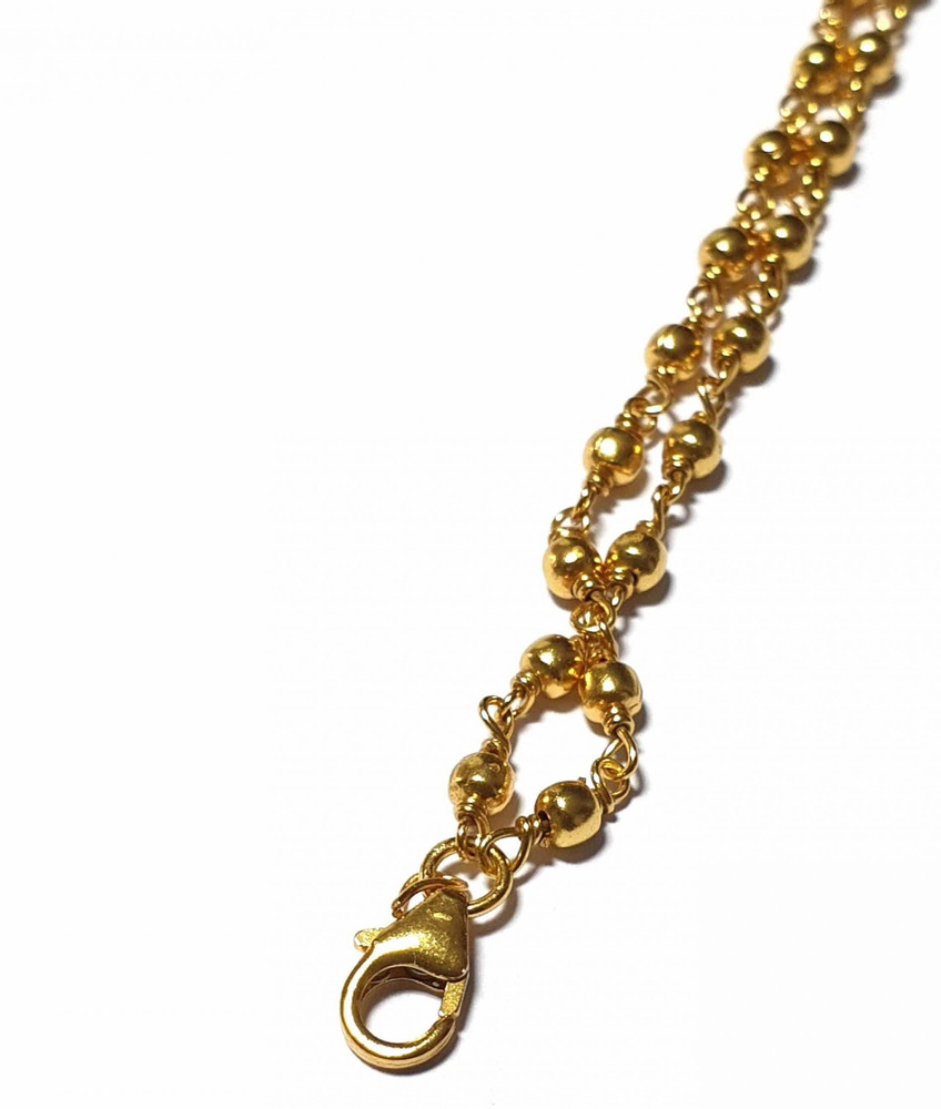 Double line online gold chain