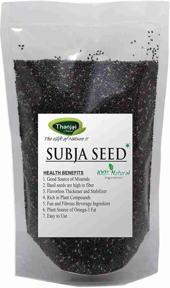 THANJAI NATURAL Sabja Seeds Basil Seeds Tukmaria Seeds Seed Price