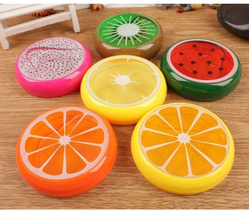 ASIAN HOBBY CRAFTS 12 pcs Jelly Fruit Slime Colour Transparent