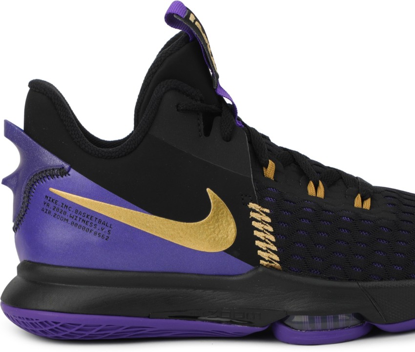 Purple and yellow sale nike basketball shoes