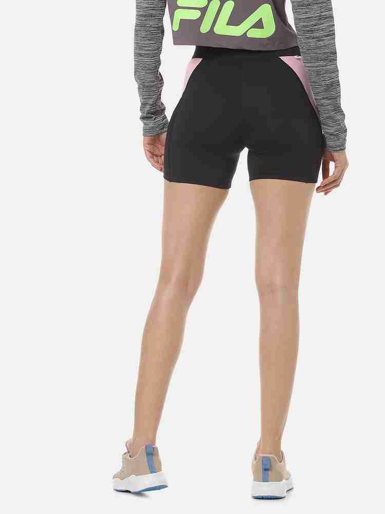 FILA Solid Women Black Basic Shorts Buy FILA Solid Women Black