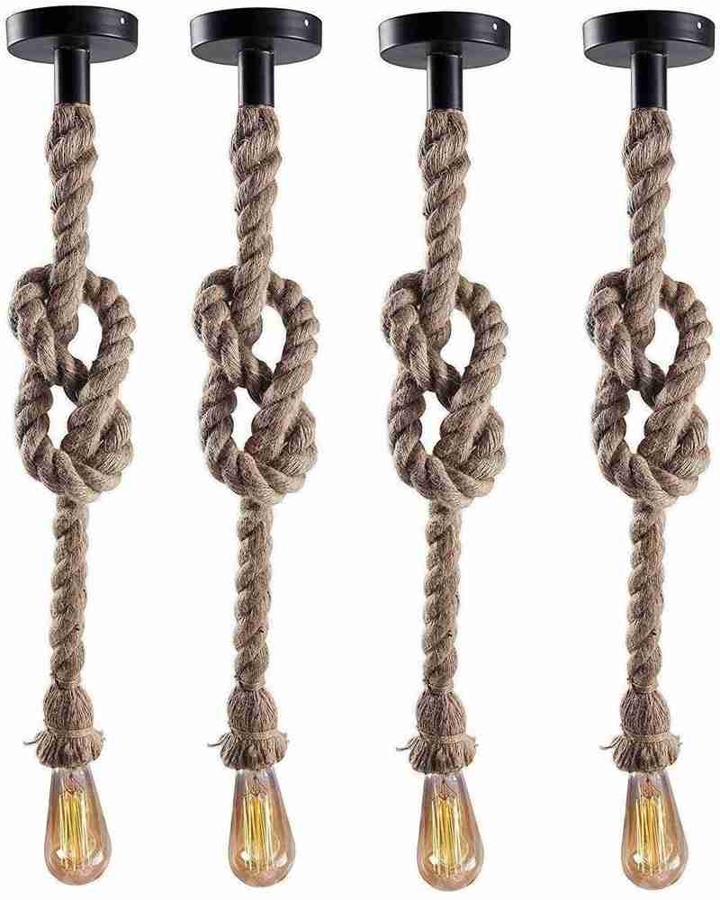 Hanging rope sales lamp