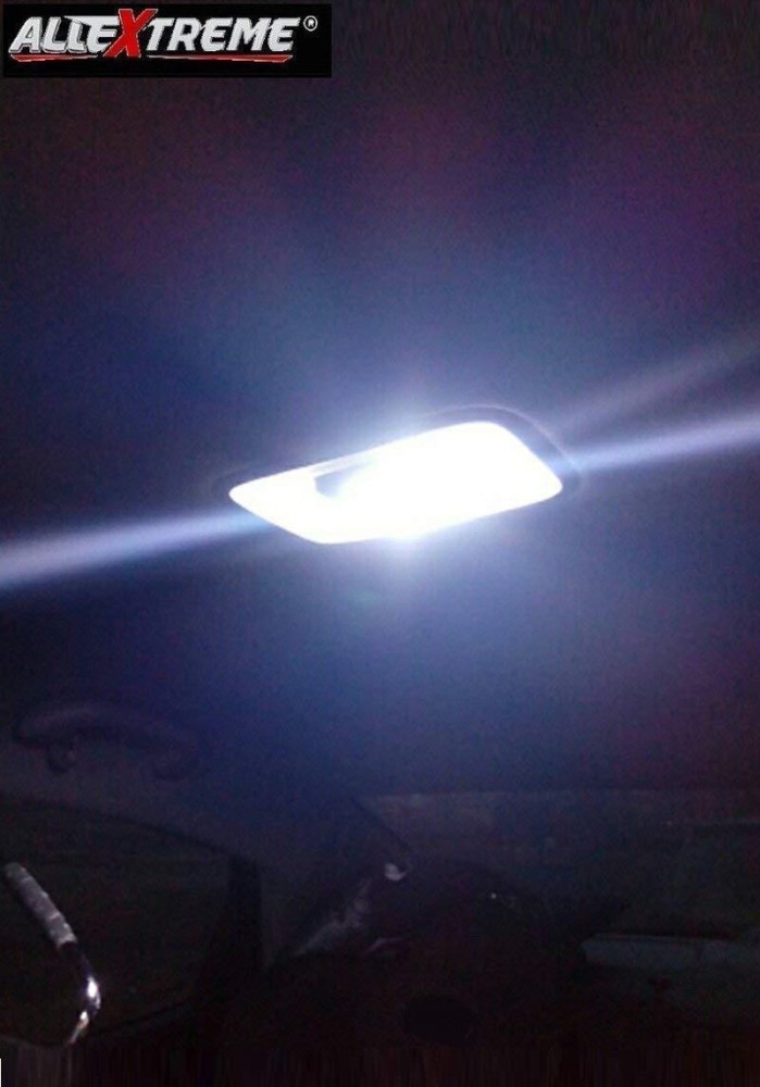 ALLEXTREME White 10 SMD LED 31mm 12V Non Polar Car Panel Interior Roof  Light Bulb Dome Reading Lamp Festoon Light Bulb LED for Car Interior Light Car  LED (12 V, 3 W)