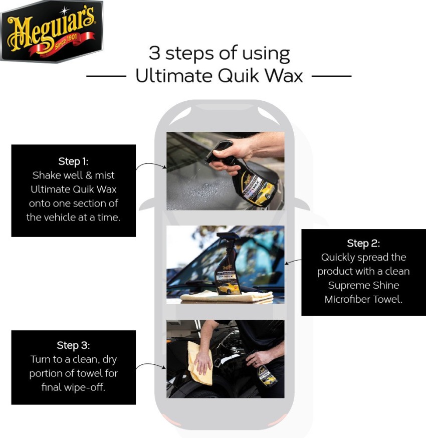 Meguiar's Ultimate Quik Wax - A Quick Wax That Lasts - 450ML