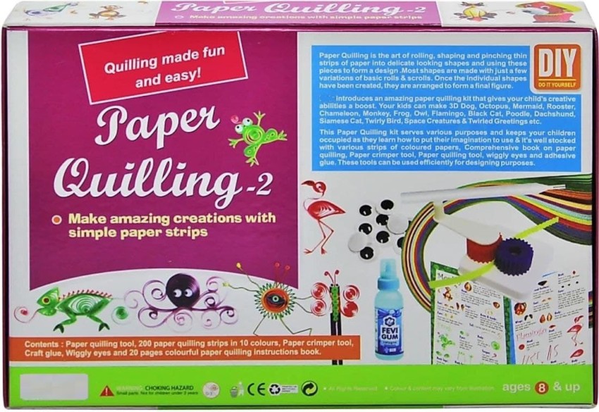 Quilling Paper Craft Template Chameleon, Paper 3D Pattern