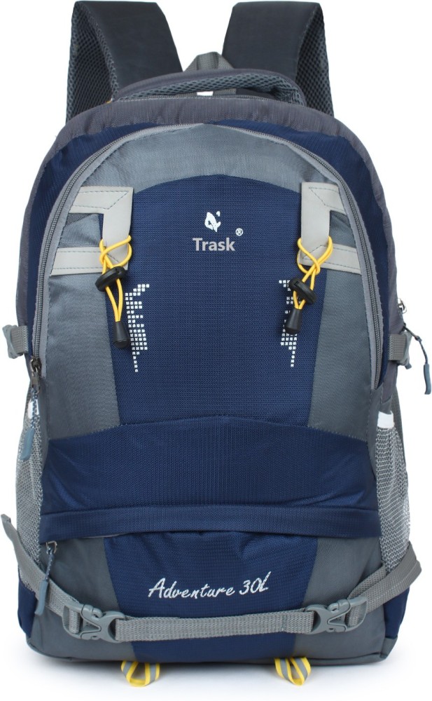 Trask Advanture 30L navy blue school bag Waterproof Flipkart