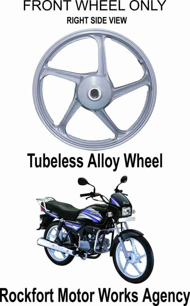 rockfort motor works agency RMW006SL Front Alloy Aluminium Hero Splendor NXG Splendor Plus Passion Pro Splendor HF Deluxe Glamour Passion Super Splendor Splendor Pro CD Dawn Passion Plus CD deluxe Mot...