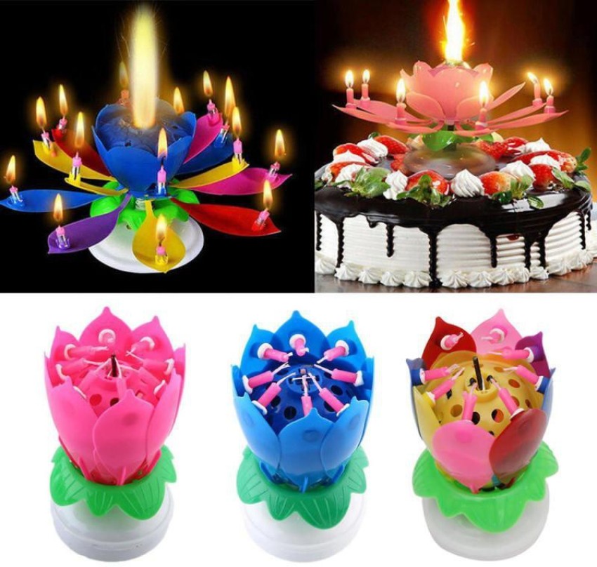 Best Selling Rotating Lotus Flower Firework Musical Happy Birthday Candle  with Double Layers - China Birthday Cake Candle and Birthday Musical Candle  price | Made-in-China.com