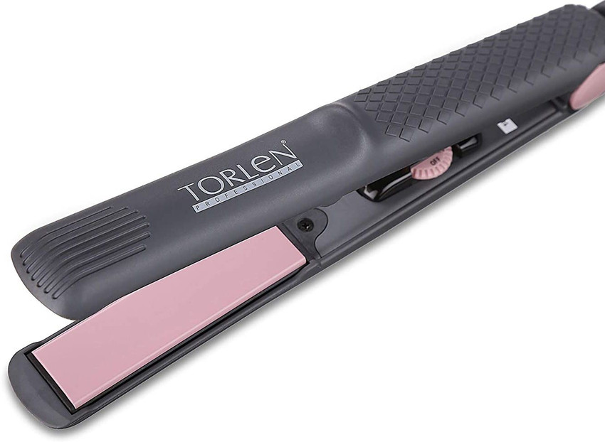 Torlen Professional Tourmaline Ceramic Hair Straightener with Temperature Controller Flat Straightening Iron Grey Injection Pink Plates 047 Hair Straightener Torlen Professional Flipkart
