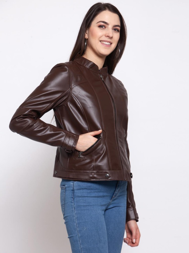 flipkart leather jacket ladies