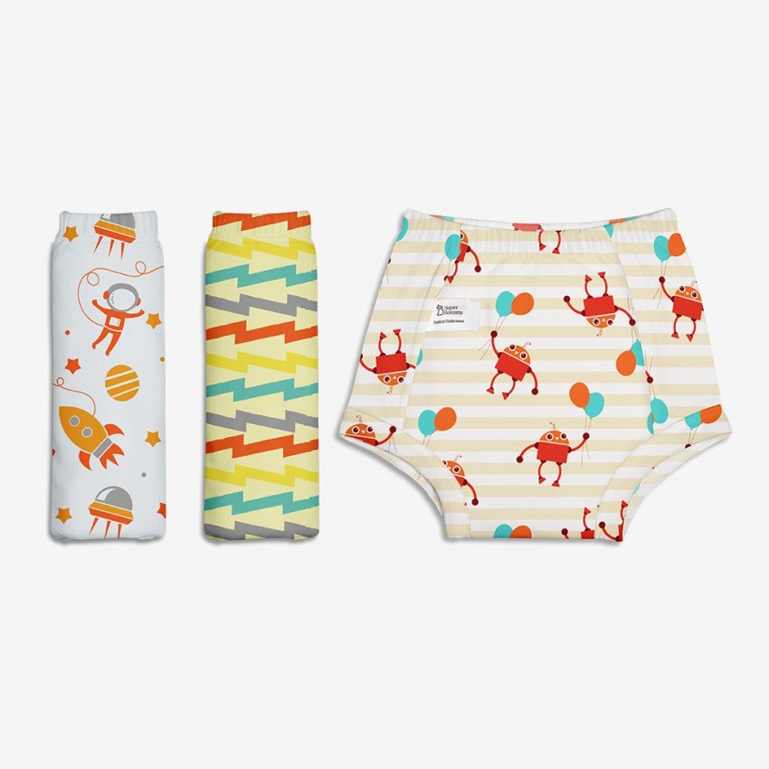 Buy DAADUN Waterproof Pull up Padded Underwear for Kids, Striking Whites