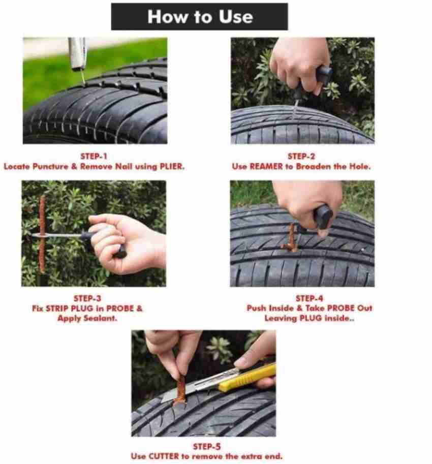 Push bike puncture repair kit outlet