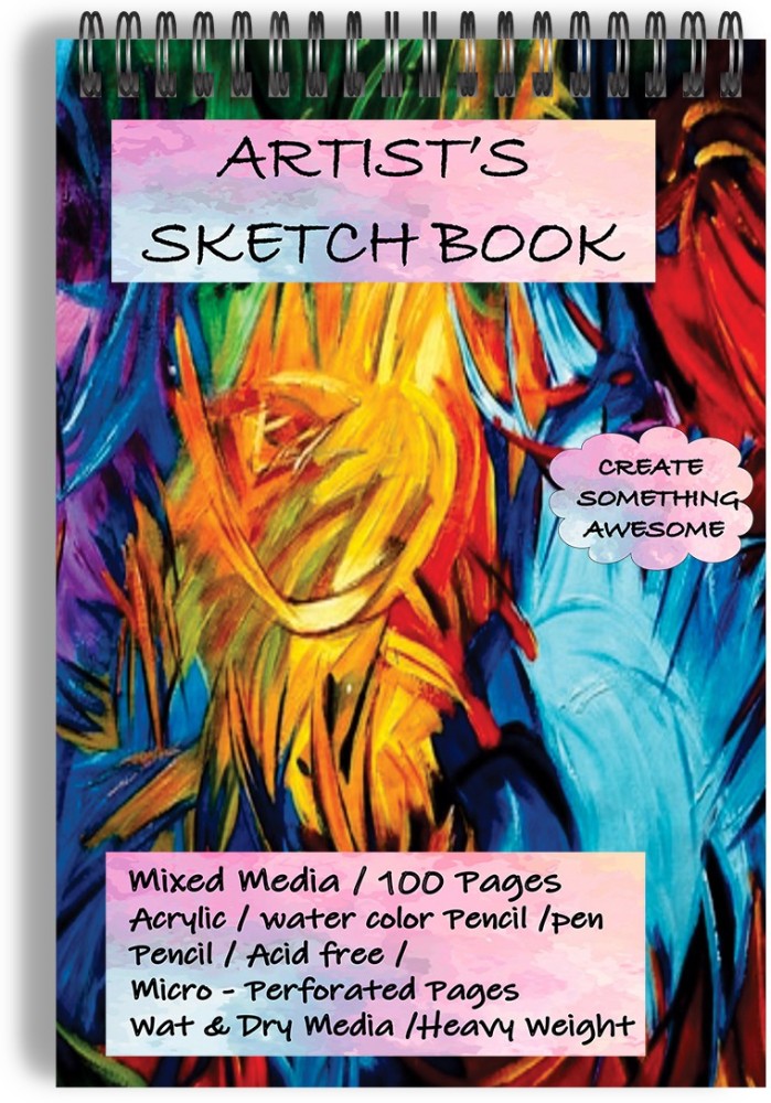 KRASHTIC A4 Sketch Pad For Drawing and Sketching For Artist 140